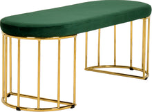 Load image into Gallery viewer, Gio Green Velvet Bench