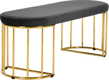 Load image into Gallery viewer, Gio Black Velvet Bench