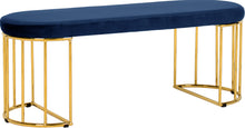 Load image into Gallery viewer, Gio Black Velvet Bench