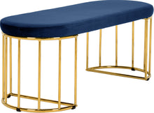 Load image into Gallery viewer, Gio Black Velvet Bench