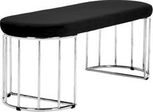 Load image into Gallery viewer, Gio Black Velvet Bench