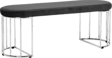 Load image into Gallery viewer, Gio Grey Velvet Bench