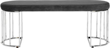 Load image into Gallery viewer, Gio Grey Velvet Bench