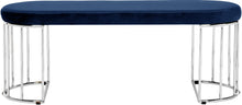 Load image into Gallery viewer, Gio Navy Velvet Bench