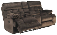 Load image into Gallery viewer, Brassville Power Reclining Loveseat with Console