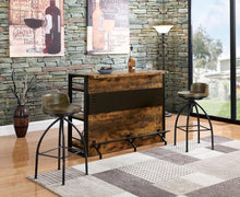 Load image into Gallery viewer, Rustic Swivel Metal Bar Stool