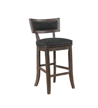 Load image into Gallery viewer, Rustic Black Bar-Height Dining Chair