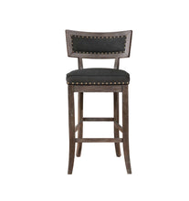 Load image into Gallery viewer, Rustic Black Bar-Height Dining Chair