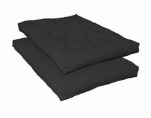 Load image into Gallery viewer, Black Deluxe Innerspring Futon Pad