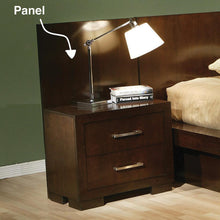 Load image into Gallery viewer, Jessica Cappuccino Two-Drawer Nightstand Back Panel (Pair)