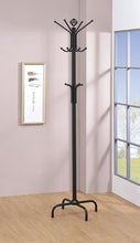Load image into Gallery viewer, Contemporary Stain Black Coat Rack
