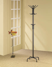 Load image into Gallery viewer, Contemporary Stain Black Coat Rack