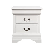 Load image into Gallery viewer, Louis Philippe White Two-Drawer Nightstand