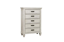 Load image into Gallery viewer, Franco Antique White Five-Drawer Chest