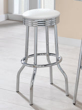 Load image into Gallery viewer, Cleveland Contemporary White Bar-Height Stool