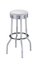 Load image into Gallery viewer, Cleveland Contemporary White Bar-Height Stool