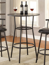 Load image into Gallery viewer, Contemporary Black Bar-Height Table