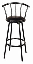 Load image into Gallery viewer, 30" Metal Swivel Black Bar Stool