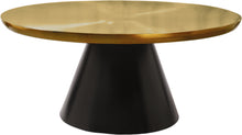 Load image into Gallery viewer, Martini Brushed Gold/Matte Black Coffee table