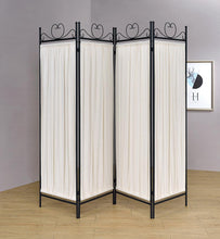 Load image into Gallery viewer, Traditional Black and Gold Four-Panel Folding Screen
