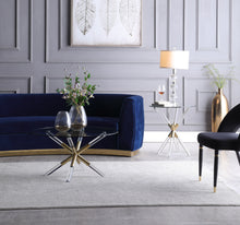 Load image into Gallery viewer, Mercury Acrylic/Gold Coffee table