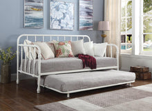Load image into Gallery viewer, Traditional White Metal Daybed
