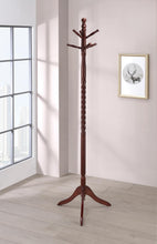 Load image into Gallery viewer, Traditional Merlot Twisted Post Coat Rack