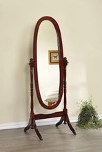 Load image into Gallery viewer, Traditional Warm Brown Floor Mirror