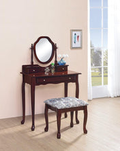 Load image into Gallery viewer, Traditional Brown-Red Vanity Set