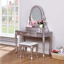 Load image into Gallery viewer, Caroline Metallic Lilac Vanity Desk