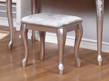 Load image into Gallery viewer, Caroline Metallic Lilac Vanity Stool