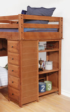 Load image into Gallery viewer, Wrangle Hill Twin-over-Full Loft Bed with Desk