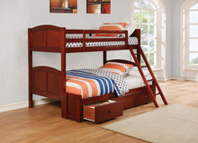 Load image into Gallery viewer, Parker Chestnut Twin-over-Full Bunk Bed