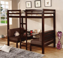 Load image into Gallery viewer, Joaquin Transitional Medium Brown Twin-over-Twin Bunk Bed