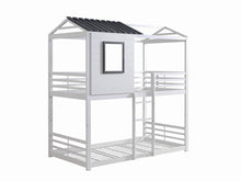 Load image into Gallery viewer, Belton Light Grey Twin-over-Twin Bunk Bed