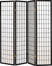 Load image into Gallery viewer, Transitional Black Four-Panel Screen