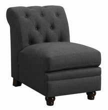 Load image into Gallery viewer, Roy Traditional Grey Armless Chair