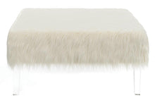 Load image into Gallery viewer, Contemporary White Ottoman