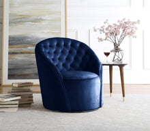 Load image into Gallery viewer, Alessio Cream Velvet Accent Chair