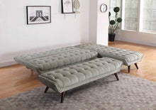 Load image into Gallery viewer, Natalia Mid-Century Modern Dove Grey Chaise