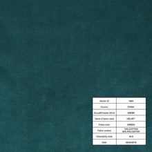Load image into Gallery viewer, Bellaire Contemporary Teal and Chrome Sectional