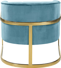 Load image into Gallery viewer, Carter Aqua Velvet Accent Chair