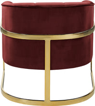 Load image into Gallery viewer, Carter Burgundy Velvet Accent Chair