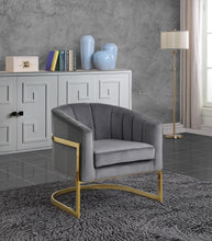 Load image into Gallery viewer, Carter Black Velvet Accent Chair