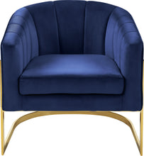Load image into Gallery viewer, Carter Black Velvet Accent Chair