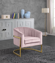 Load image into Gallery viewer, Carter Black Velvet Accent Chair