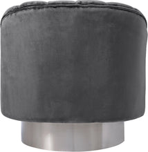Load image into Gallery viewer, Farrah Grey Velvet Accent Chair