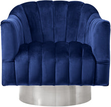 Load image into Gallery viewer, Farrah Grey Velvet Accent Chair
