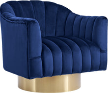 Load image into Gallery viewer, Farrah Grey Velvet Accent Chair