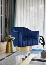 Load image into Gallery viewer, Farrah Grey Velvet Accent Chair